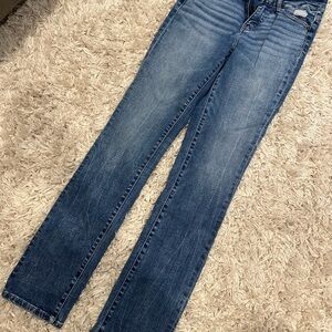 BKE Women's Straight Leg Jeans in Deep Blue - Size 26x32